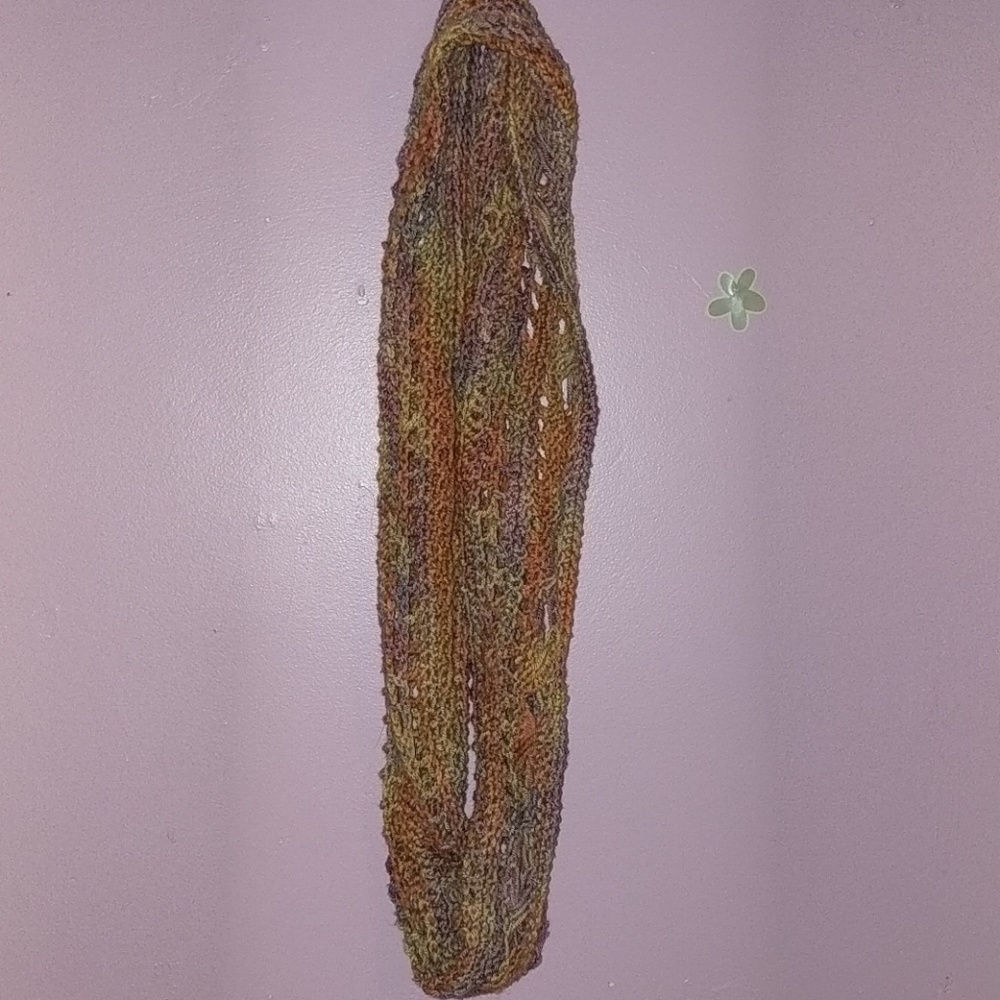 Infinity Multi colored Fall Scarf - Picture 2 of 3